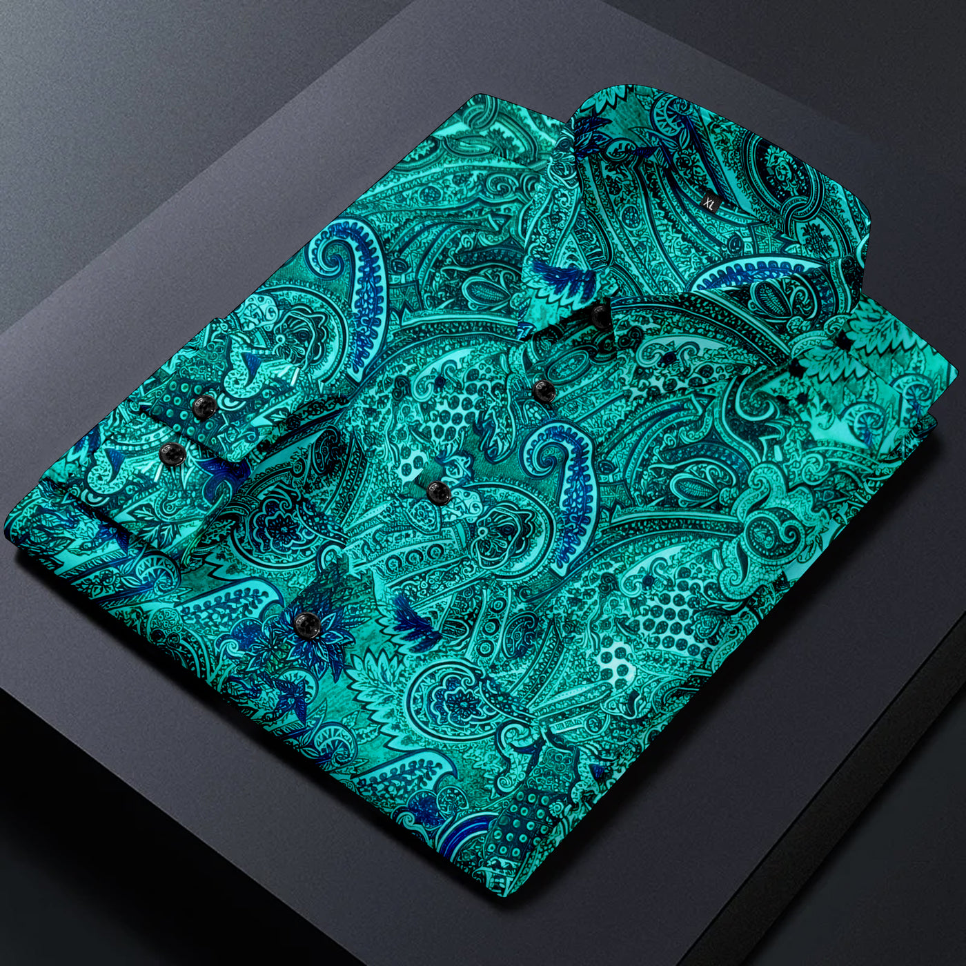 Men's Luxury Paisley Print Dress Shirt
