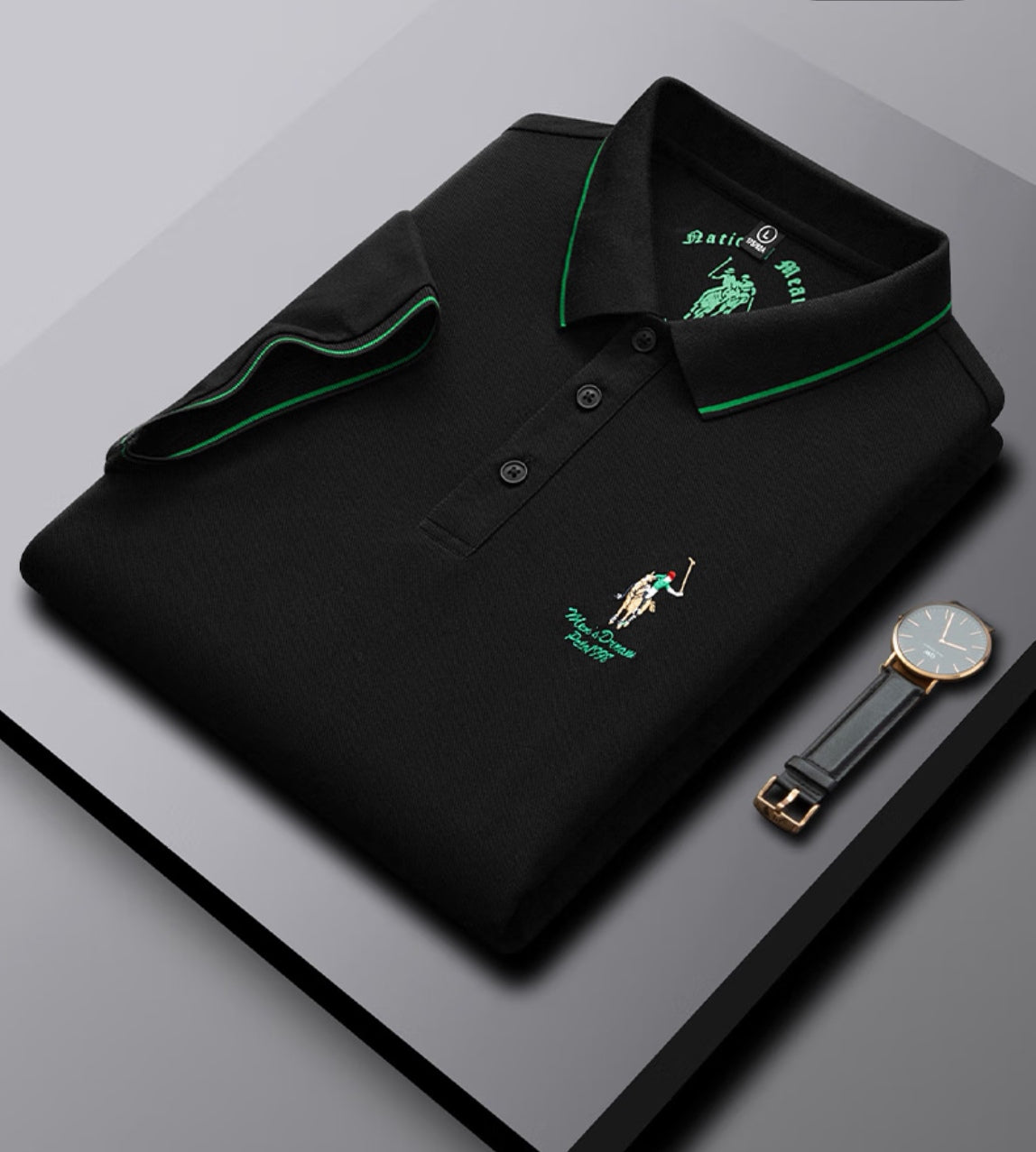 Iconic Horse Embroideried Polo T-Shirt