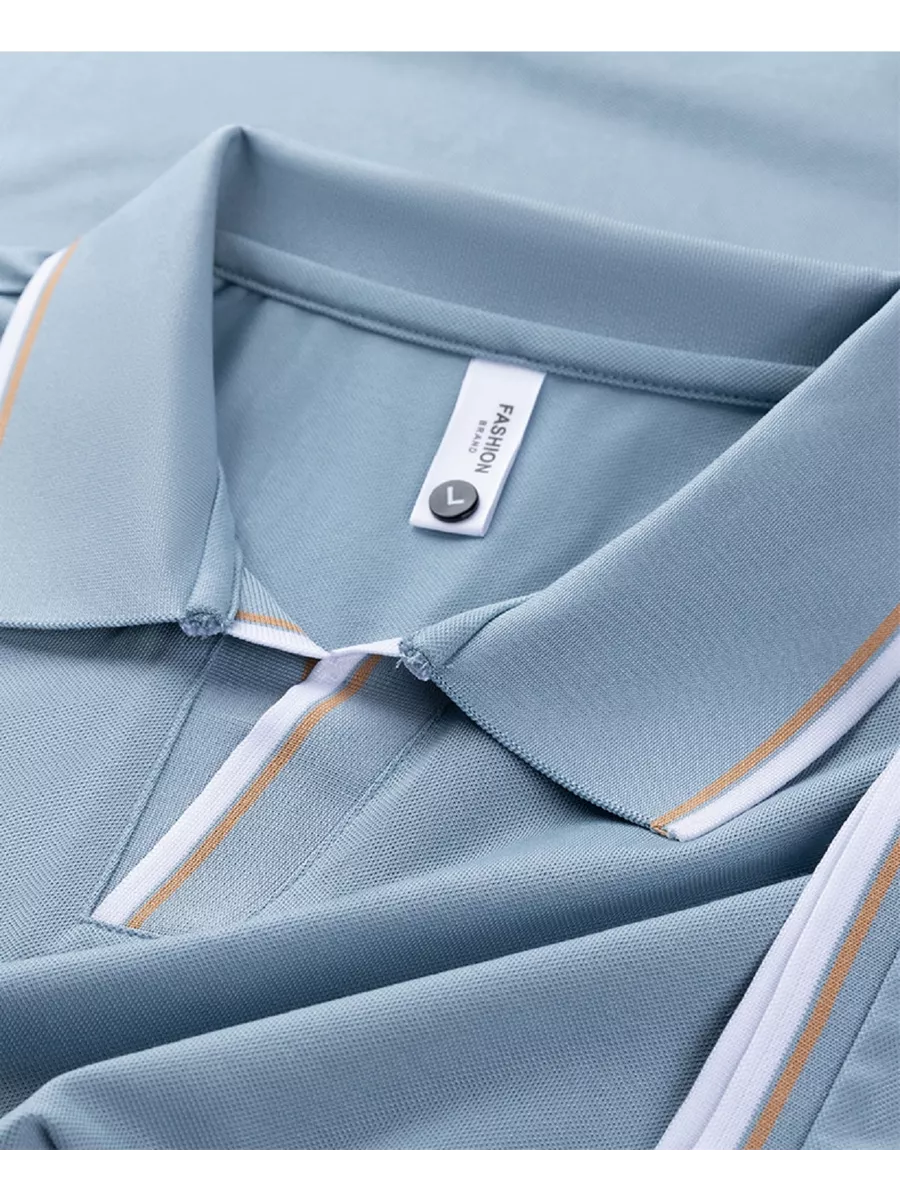 Trendy Men's Polo with Contrast Trim