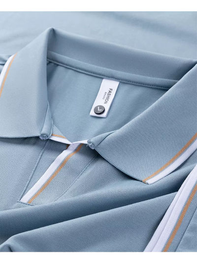 Trendy Men's Polo with Contrast Trim