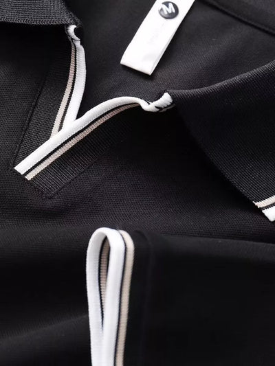 Trendy Men's Polo with Contrast Trim