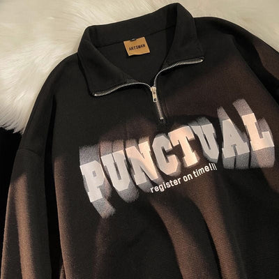 Zip-Up Bold T-Shirt