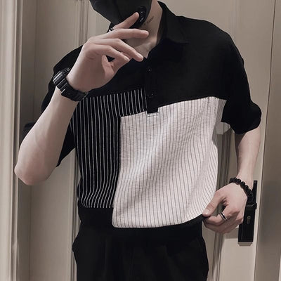 Patchy Striped Tees For Men