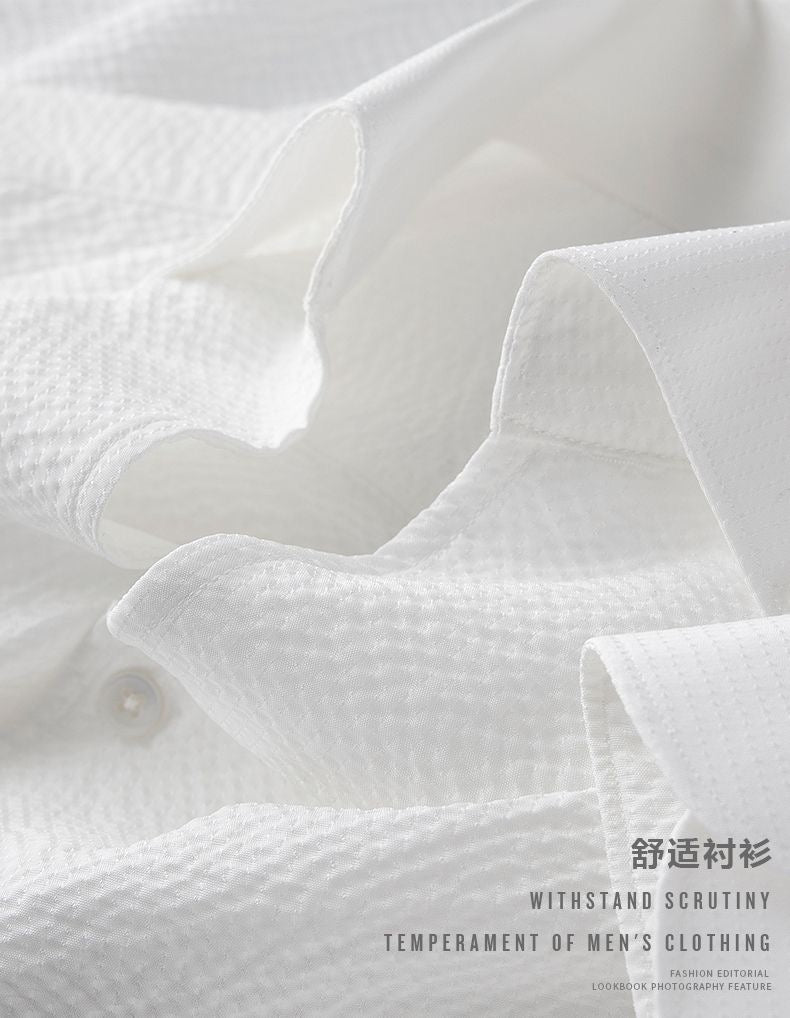 Premium Wrinkle-Textured Formal Shirt for Men