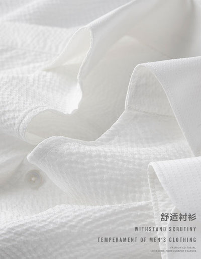 Premium Wrinkle-Textured Formal Shirt for Men