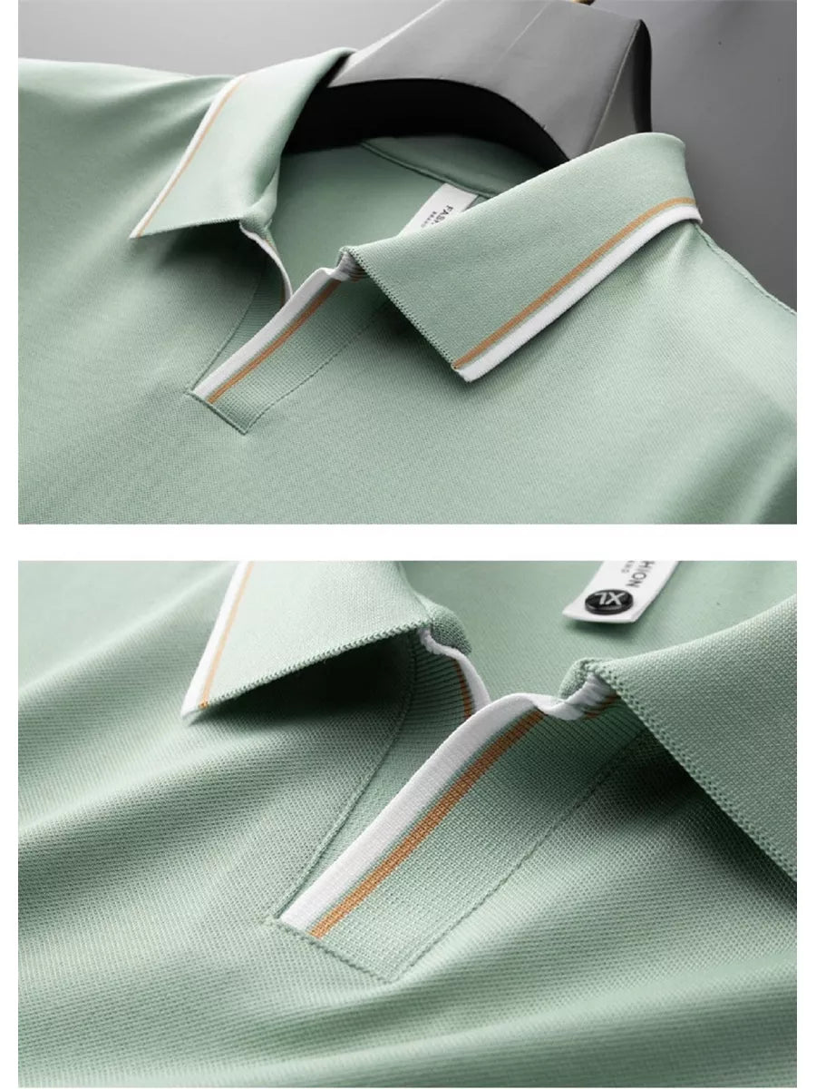 Elegant Men's Slim Fit Polo T-Shirt