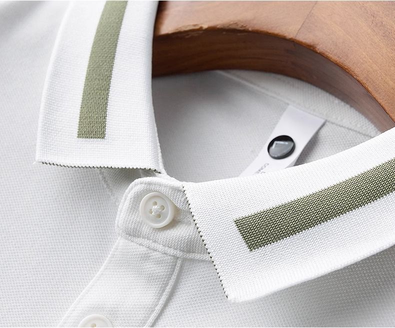 Vintage Dual-Stripe Polo T-Shirt