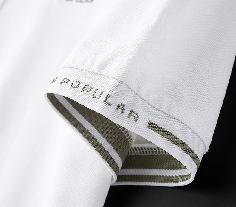 Vintage Dual-Stripe Polo T-Shirt