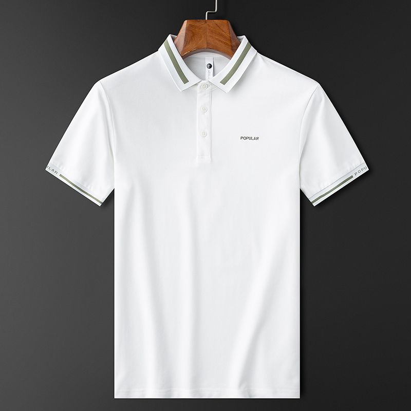 Vintage Dual-Stripe Polo T-Shirt