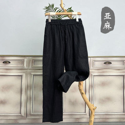 Men's Breathable Loose-Fit Linen Trousers