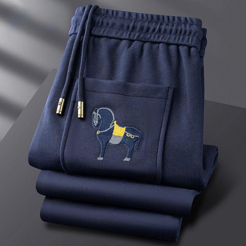 Horse Motif Edition Classic Embroidered Joggers