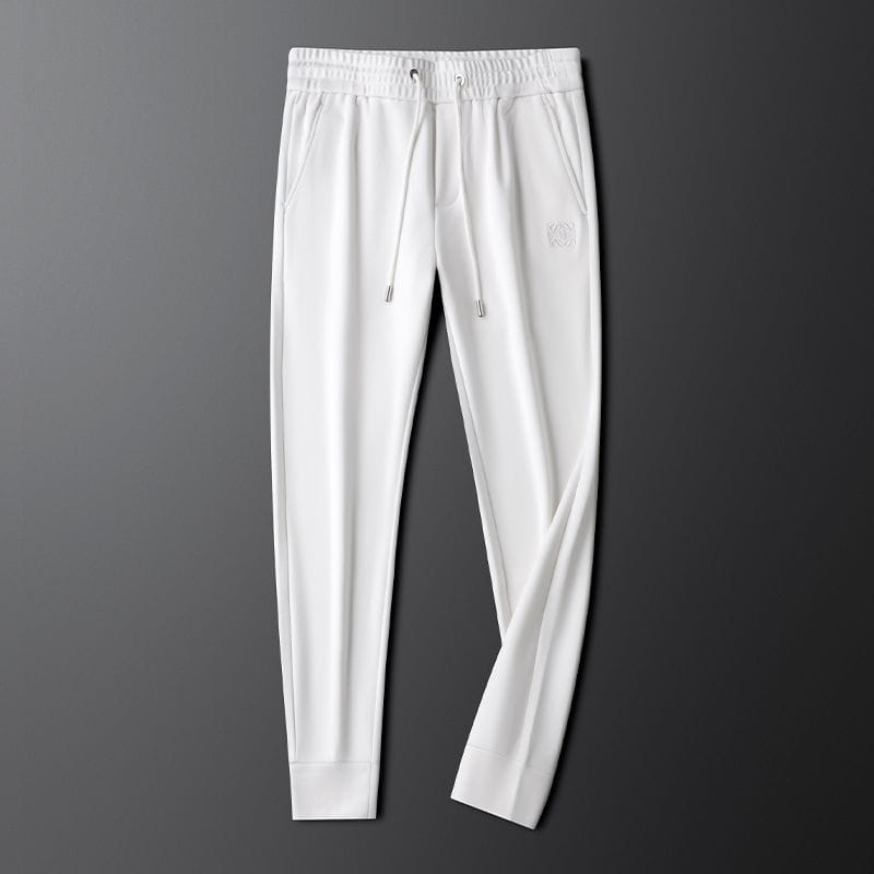 Urban Luxe Olive Joggers with Signature Stitch Detail