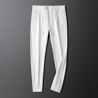 Urban Luxe Olive Joggers with Signature Stitch Detail