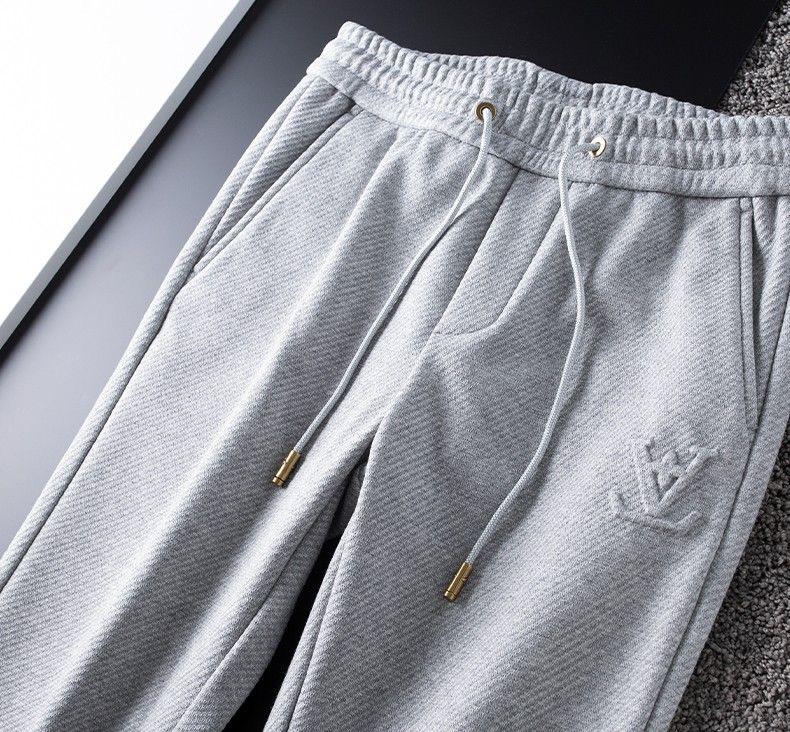 Luxury Joggers with Designer-Inspired Monogram Patch
