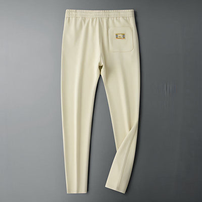 Premium Casual Fit Textured Joggers with Patch Pocket Detail