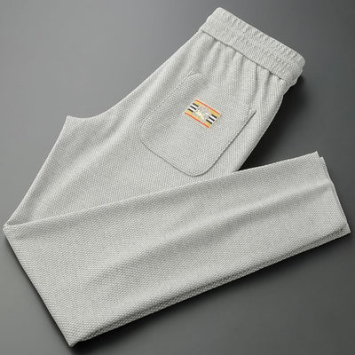 Premium Casual Fit Textured Joggers with Patch Pocket Detail
