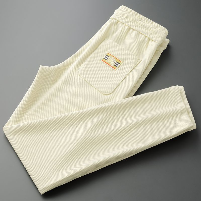 Premium Casual Fit Textured Joggers with Patch Pocket Detail