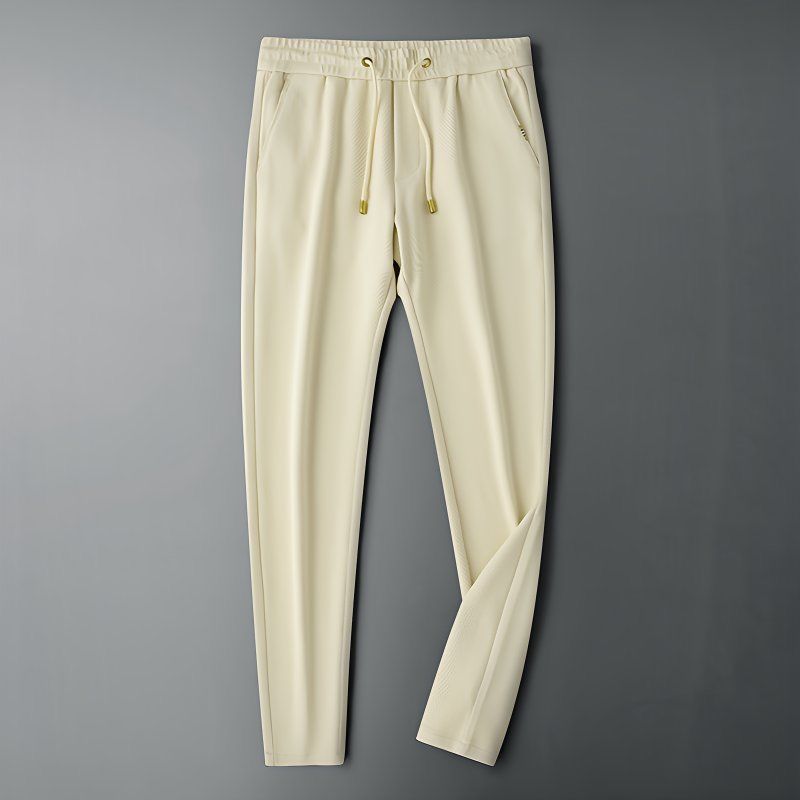 Premium Casual Fit Textured Joggers with Patch Pocket Detail