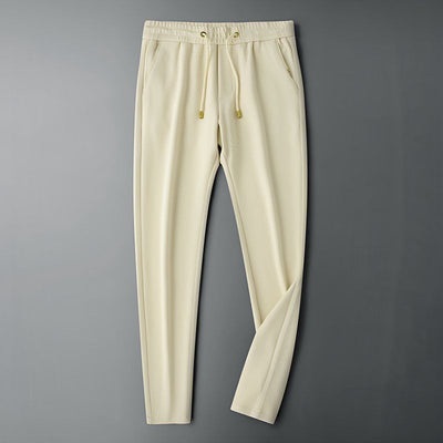 Premium Casual Fit Textured Joggers with Patch Pocket Detail