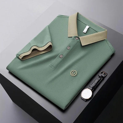 New Solid Color Business Casual Men's Polo T-Shirt