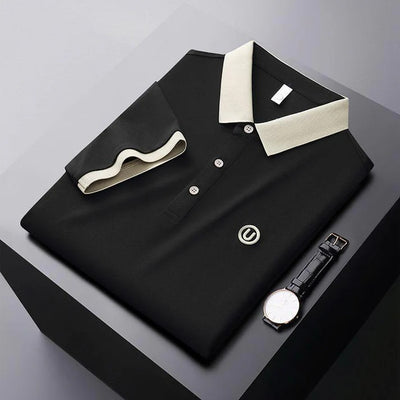 New Solid Color Business Casual Men's Polo T-Shirt