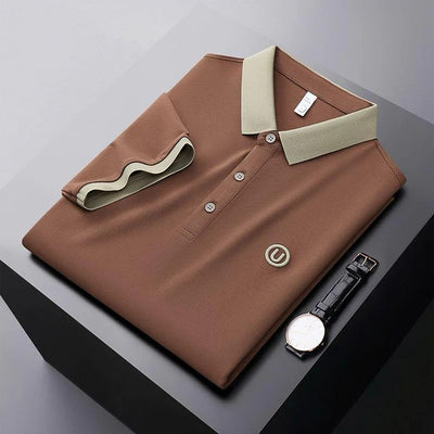 New Solid Color Business Casual Men's Polo T-Shirt