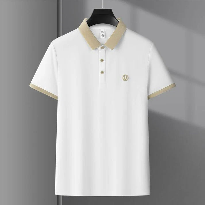 New Solid Color Business Casual Men's Polo T-Shirt