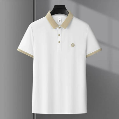 New Solid Color Business Casual Men's Polo T-Shirt