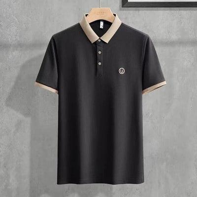 New Solid Color Business Casual Men's Polo T-Shirt