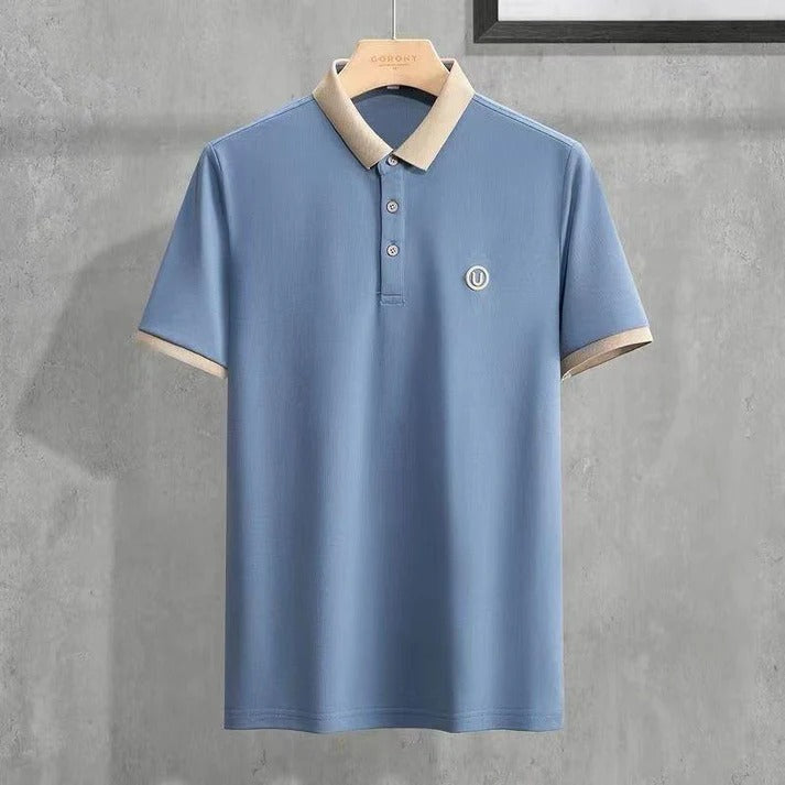 New Solid Color Business Casual Men's Polo T-Shirt