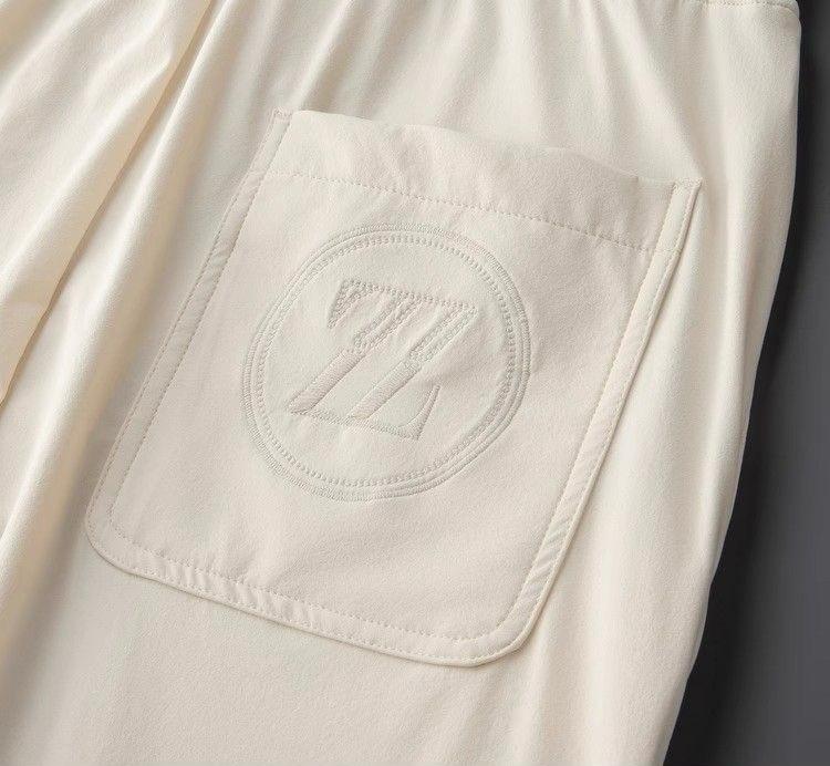 Luxe Joggers with Monochrome Embossed Logo Patch