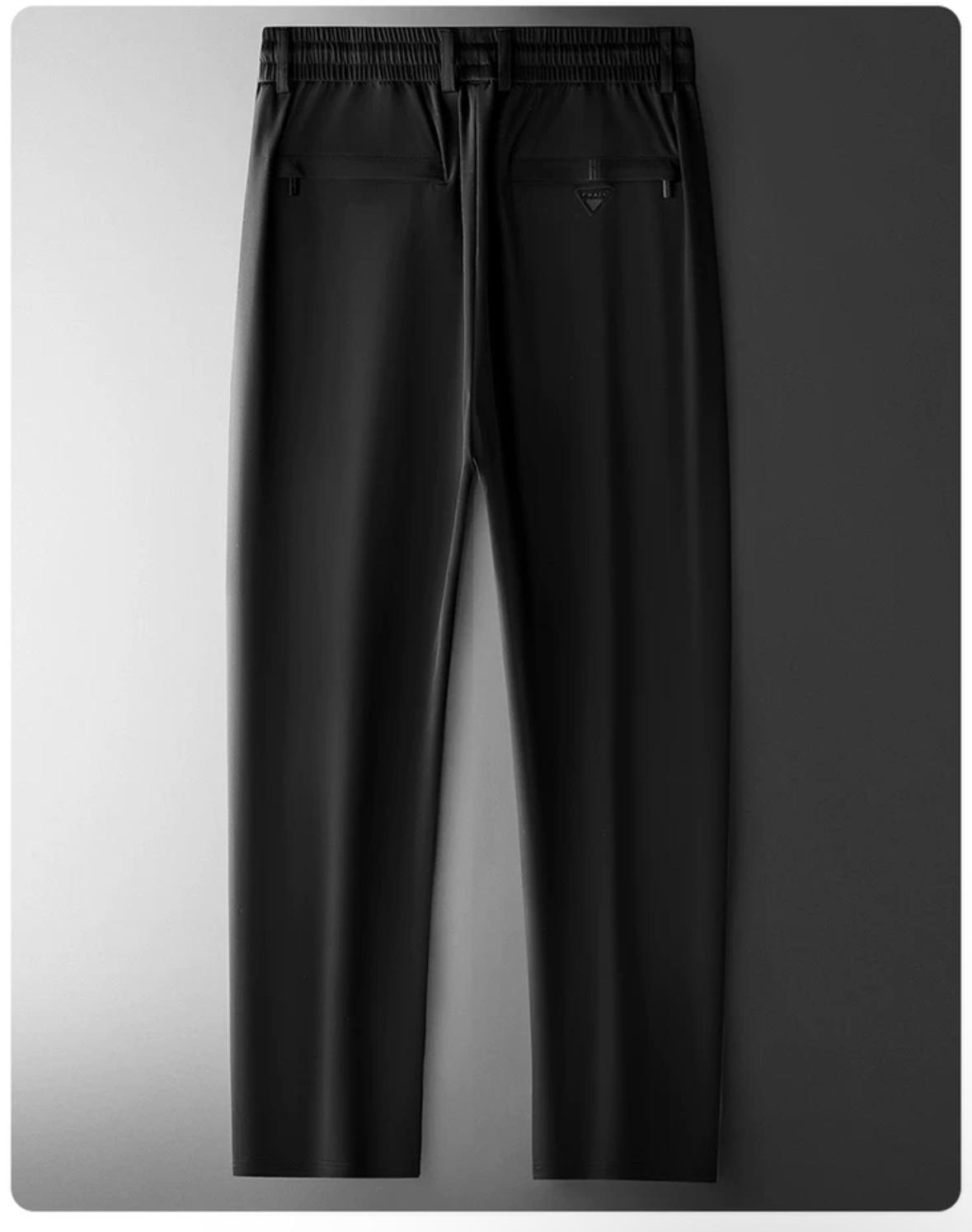 Sleek Techwear-Inspired Stretch Pants for Men