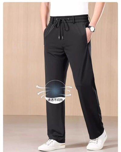 Sleek Techwear-Inspired Stretch Pants for Men