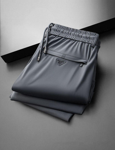 Sleek Techwear-Inspired Stretch Pants for Men