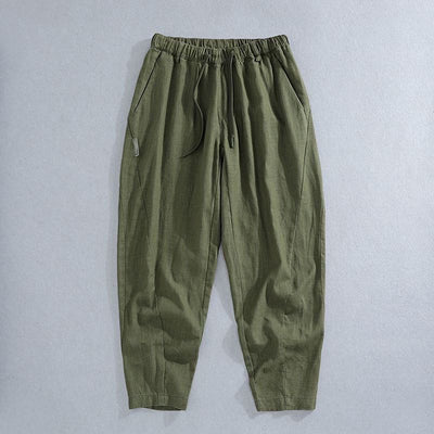Men's Linen-Blend Jogger Pants
