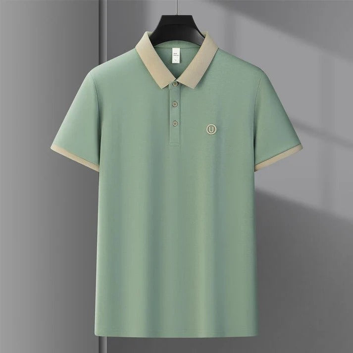 New Solid Color Business Casual Men's Polo T-Shirt
