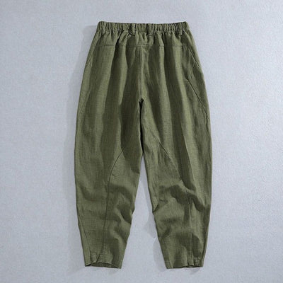 Men's Linen-Blend Jogger Pants