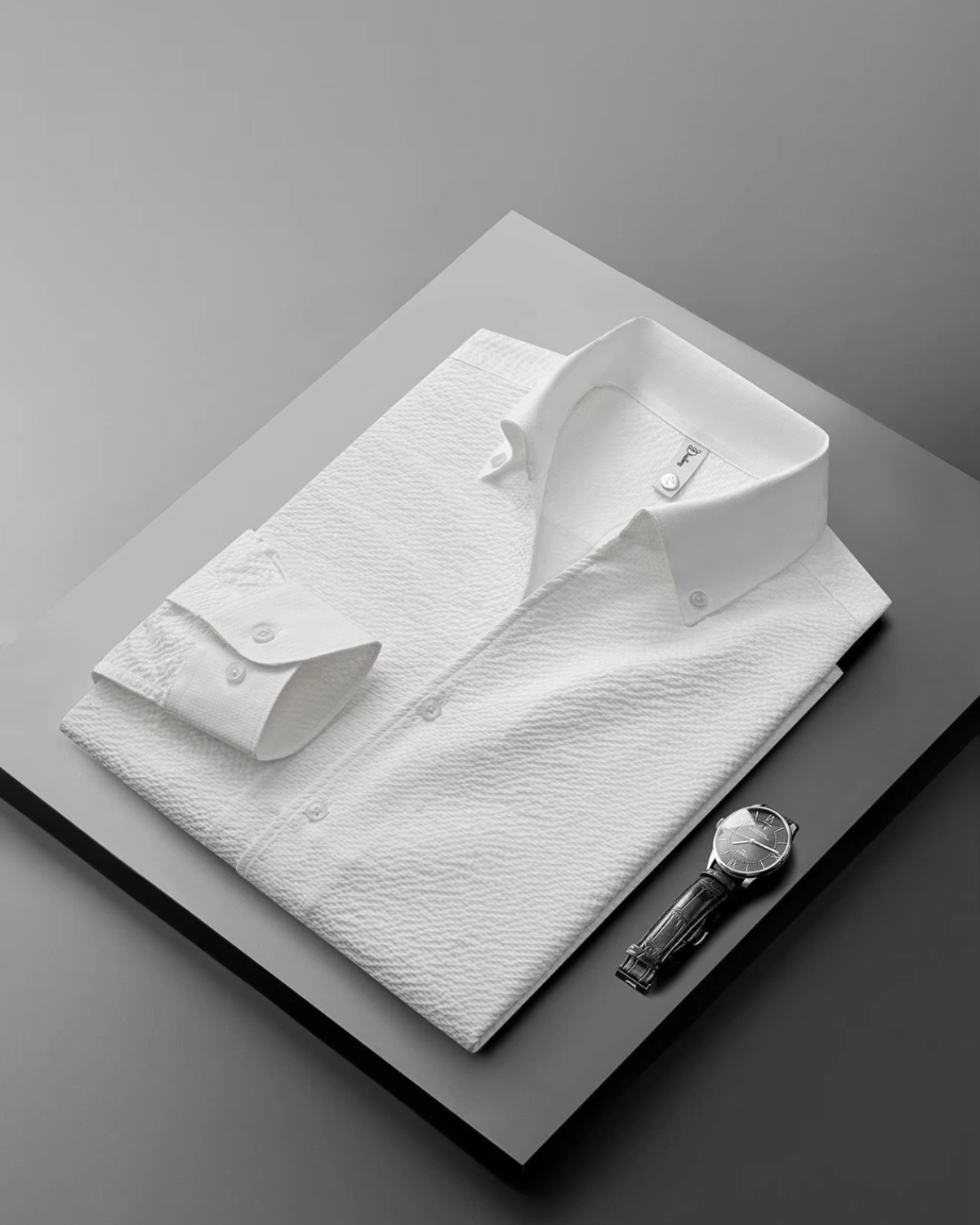Premium Wrinkle-Textured Formal Shirt for Men