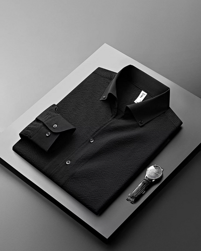 Premium Wrinkle-Textured Formal Shirt for Men