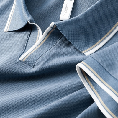 Trendy Men's Polo with Contrast Trim