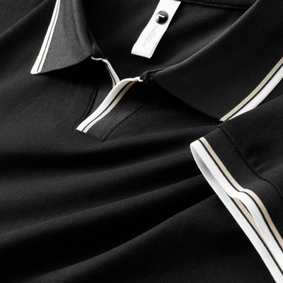 Trendy Men's Polo with Contrast Trim
