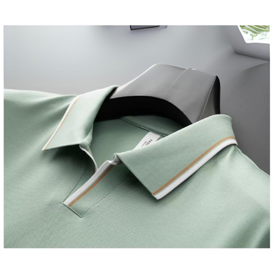 Trendy Men's Polo with Contrast Trim